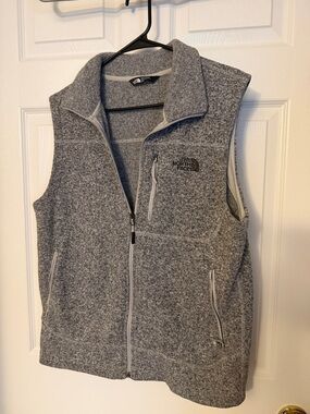 The North Face Heather Grey Fleece Vest